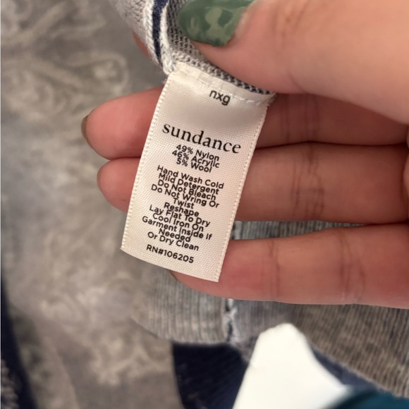 Sundance Blue Clarette Bandana Print Cardigan Large - Picture 4 of 6